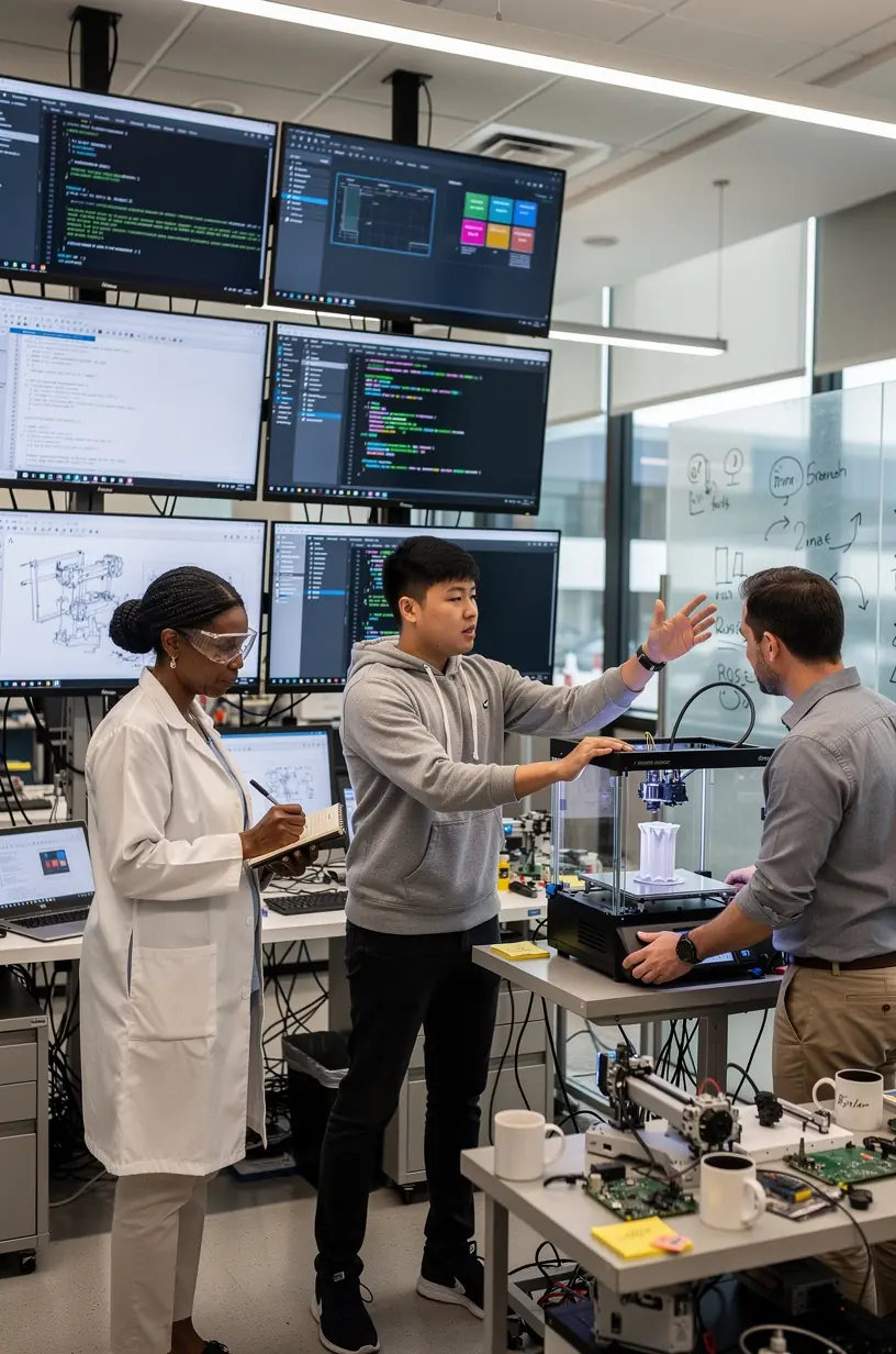 Computer screen displaying data analytics and performance metrics for continuous process improvement